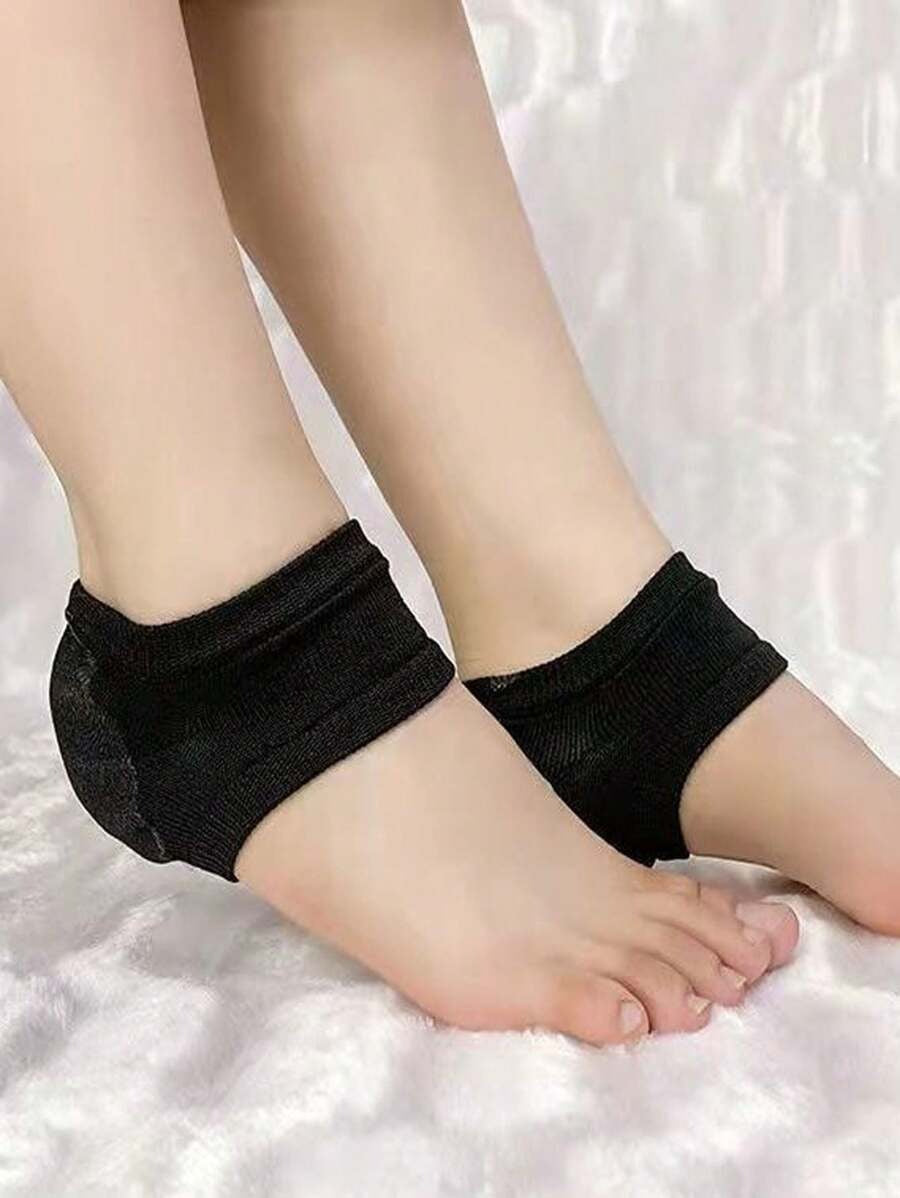 SHEIN واقي كعب سيليكون للجفاف والتشققات لون أسود