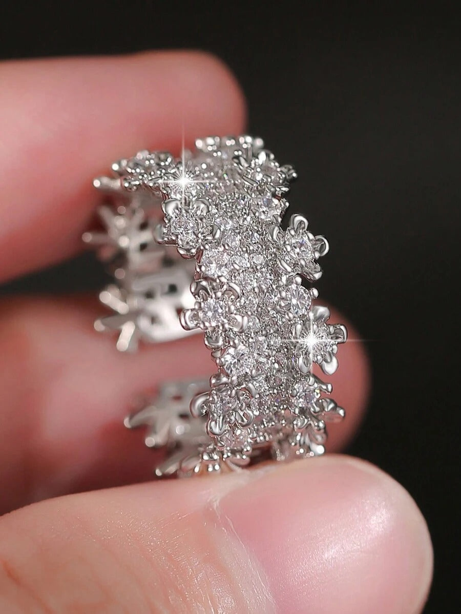 SHEIN jealous young خاتم زركونيا متعدد الطبقات