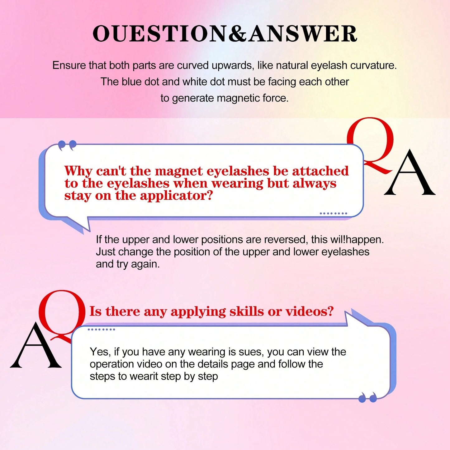 SHEIN Waloshow طقم رموش مغناطيسية طبيعية بدون غراء