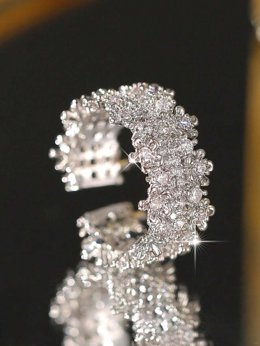 SHEIN jealous young خاتم زركونيا متعدد الطبقات