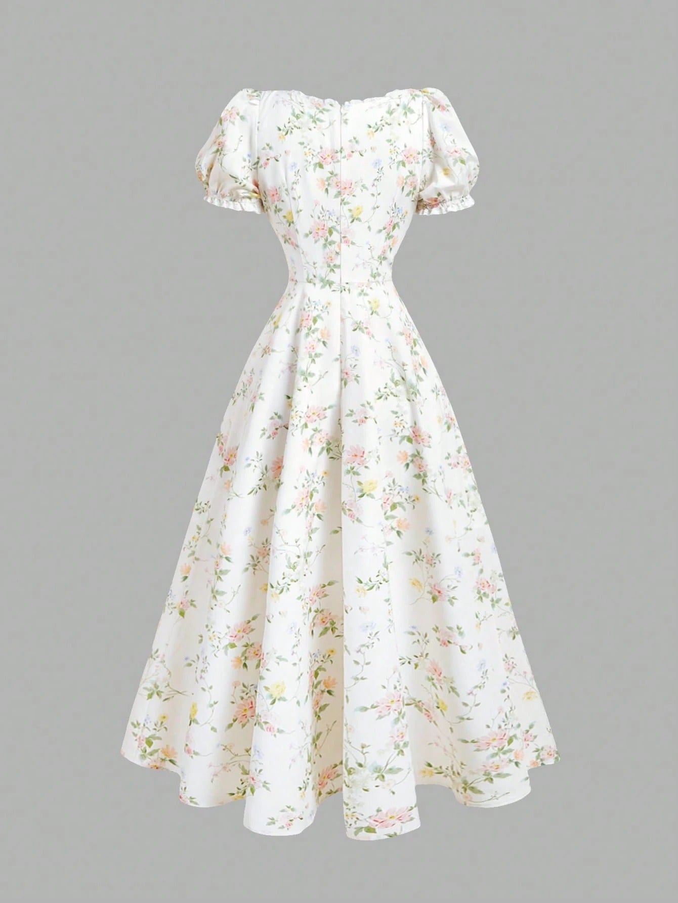 SHEIN MOD فستان متوسط الطول بأكمام منتفخة