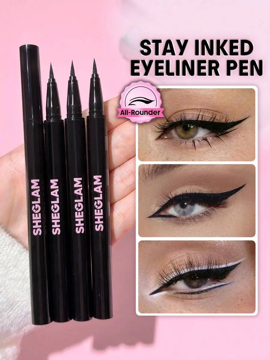 SHEIN SHEGLAM Stay Inked آيلاينر سائل مقاوم للماء بلون أسود