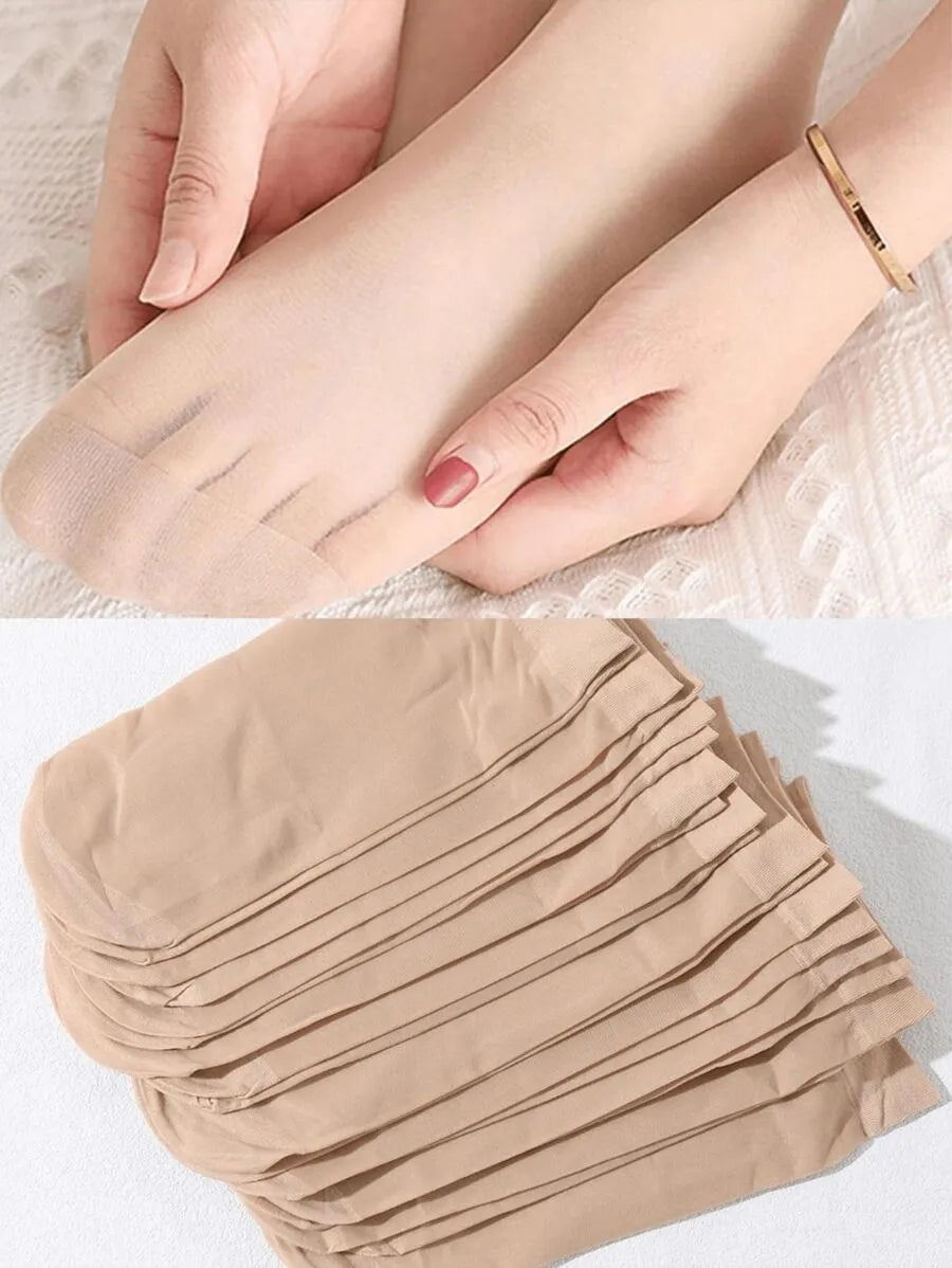 SHEIN جوارب كاحل نسائية سادة ومتعدد الألوان