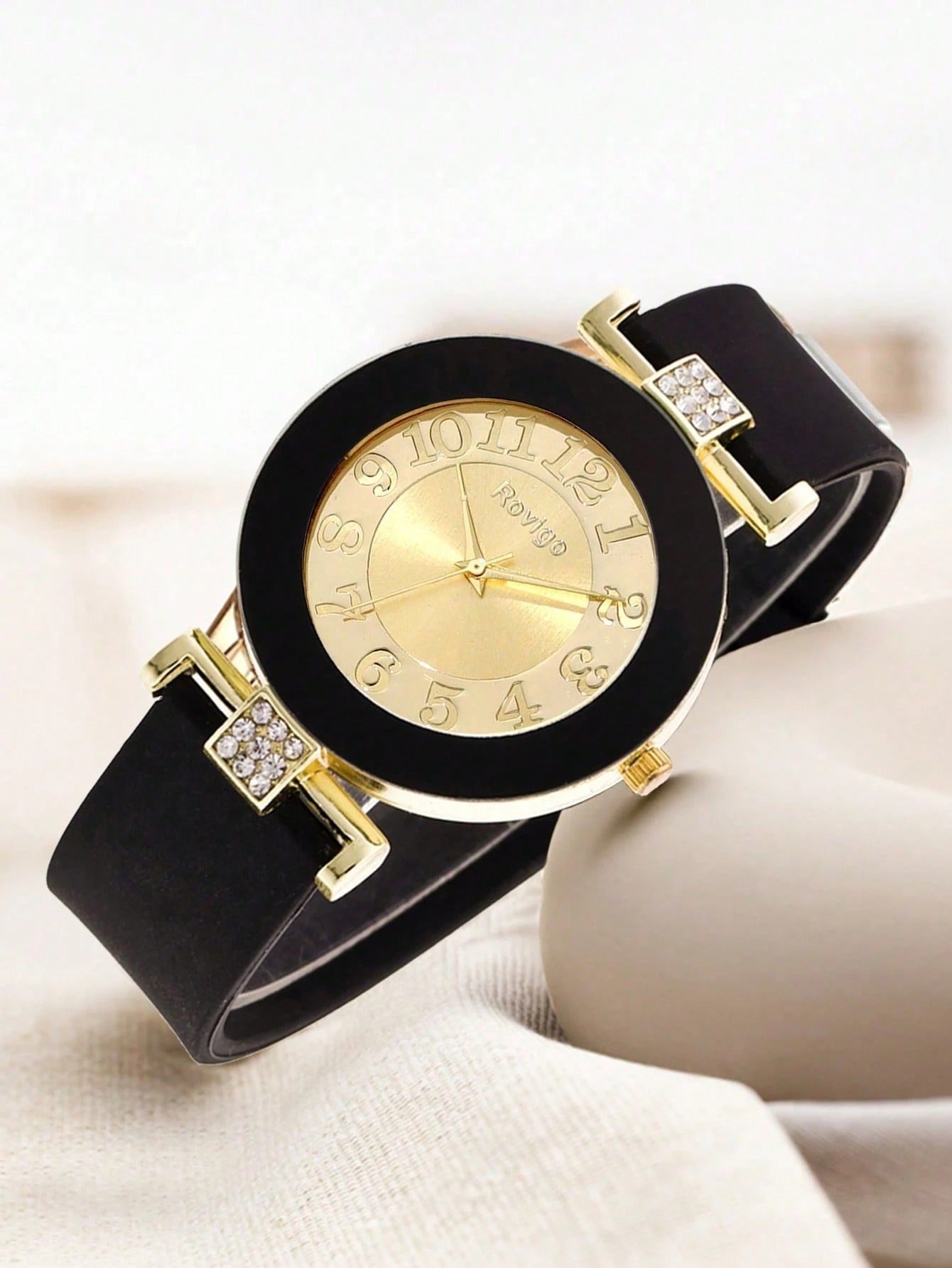 SHEIN ساعة نسائية كوارتز متعددة الوظائف