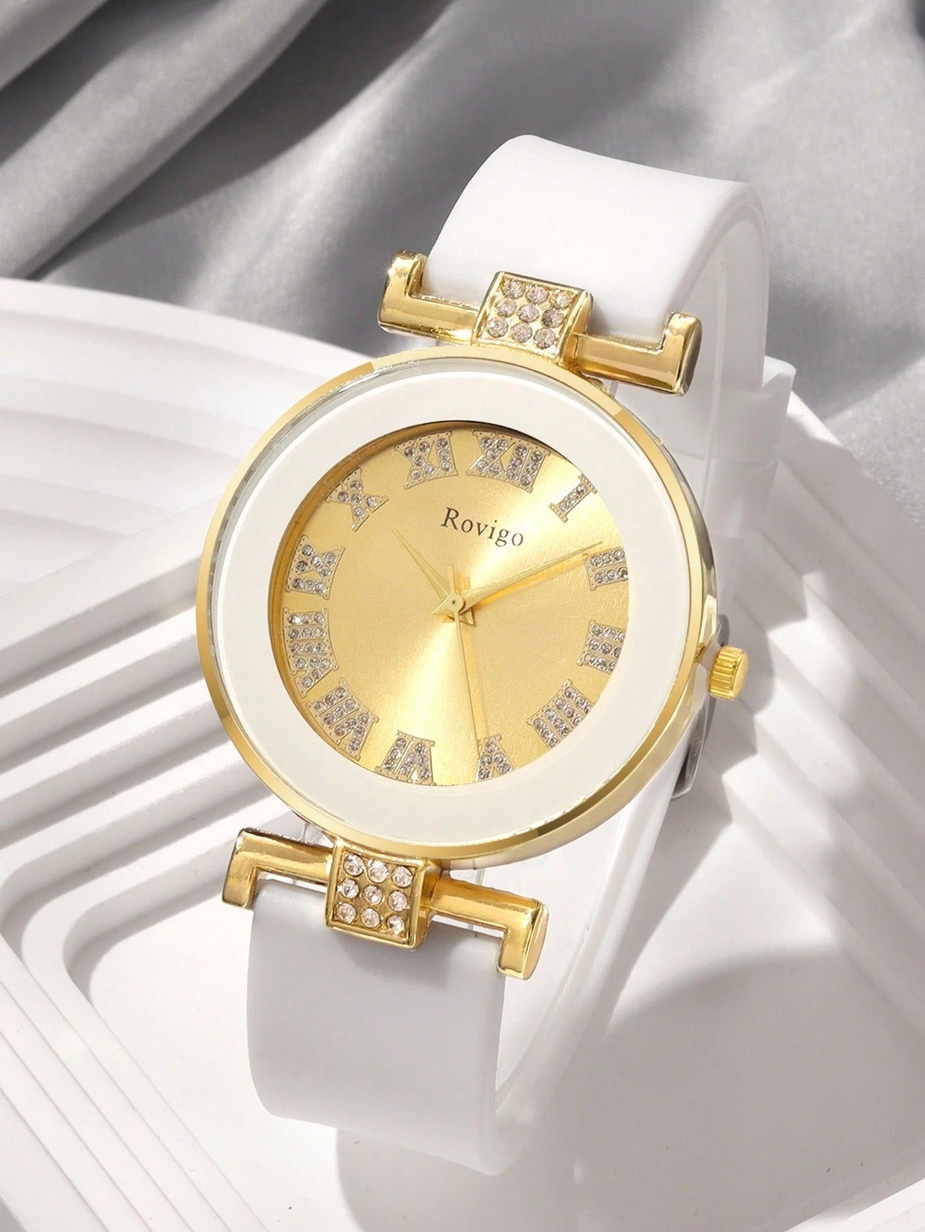 SHEIN ساعة نسائية كوارتز متعددة الوظائف