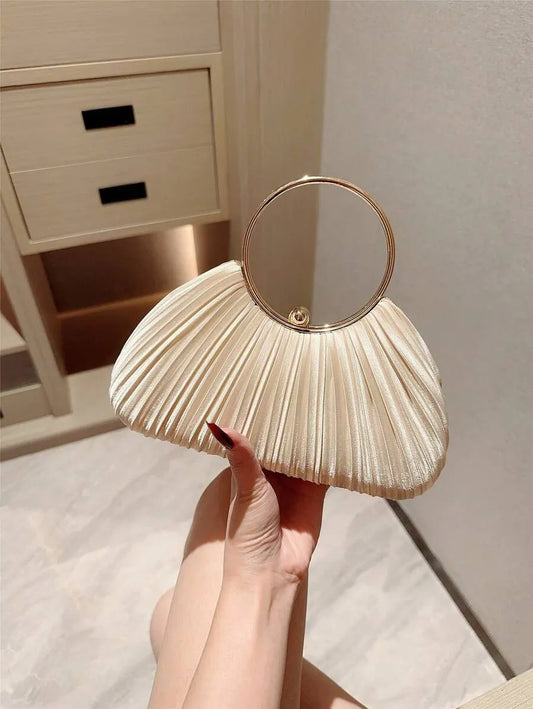SHEIN حقيبة كلاتش وصندوق مطوي للحفلات والسهرة فاخرة مرصعة بالراينستون