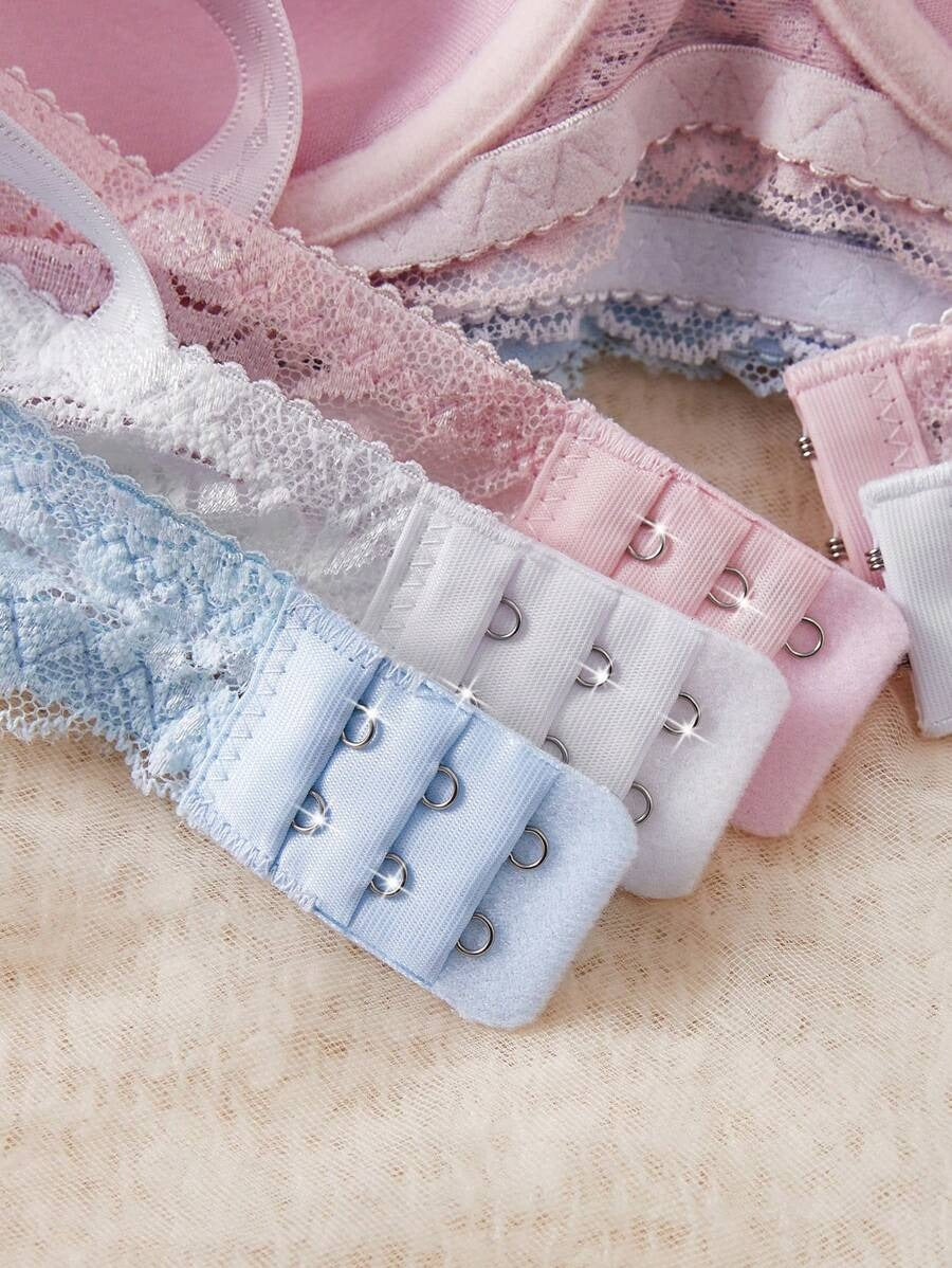 SHEIN طقم 3 قطع  حمالة صدر دانتيل