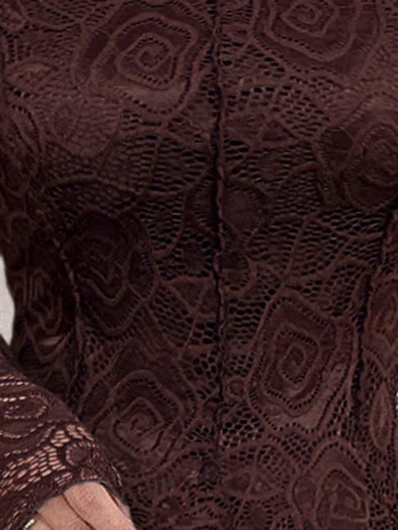 SHEIN Modelyn فستان أنيق من الدانتيل