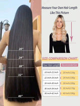 SHEIN وصلة شعر بمشبك بلون أسود بني ناعم وطبيعي