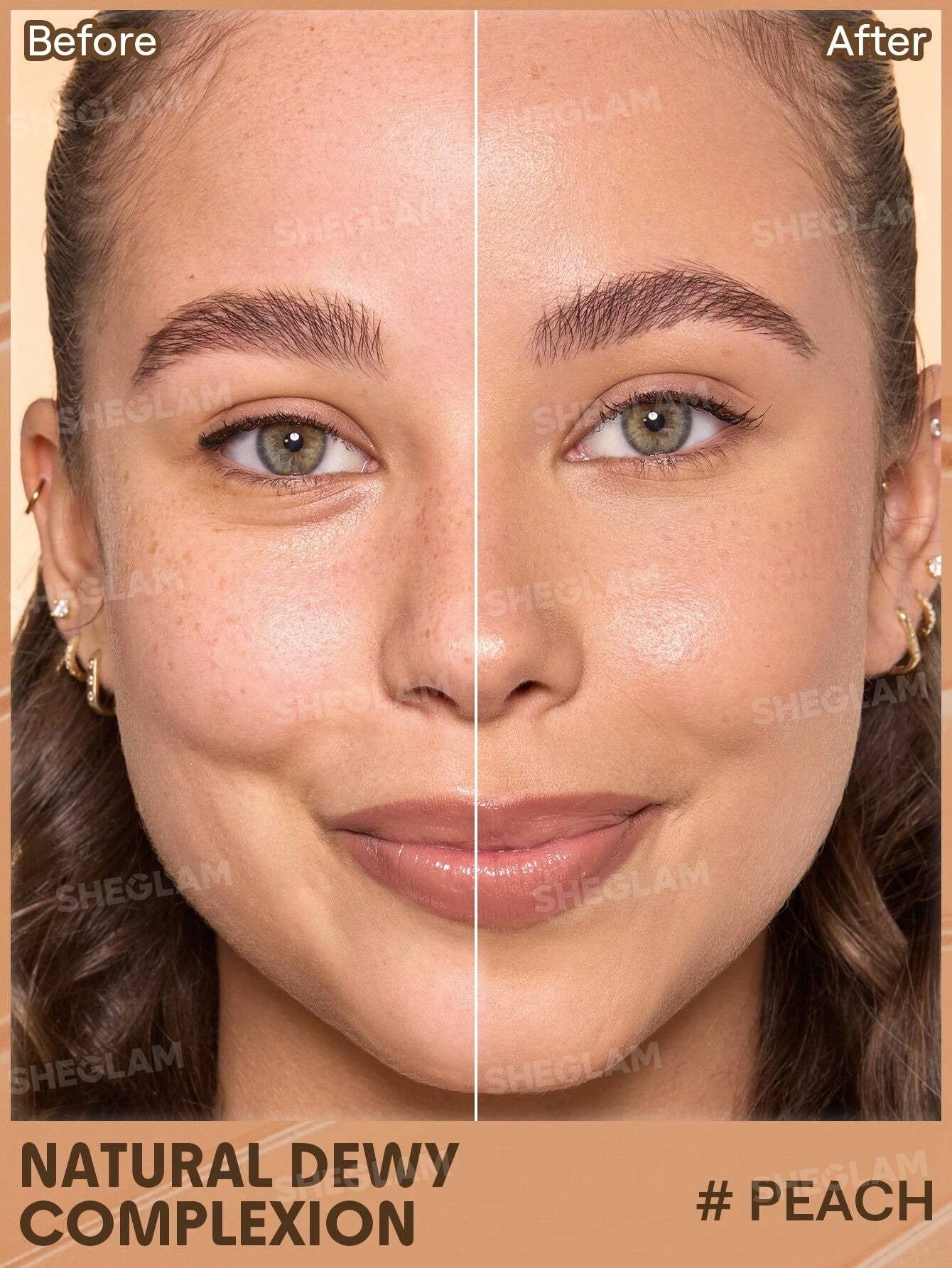 SHEIN SHEGLAM Dew & Done SPF20 Peach ملون خفيف للبشرة