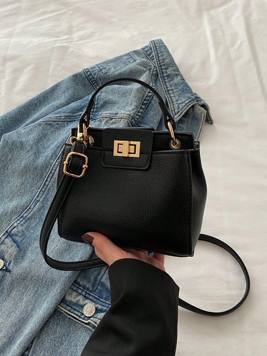 SHEIN حقيبة يد كاجوال بإغلاق قفل دوار