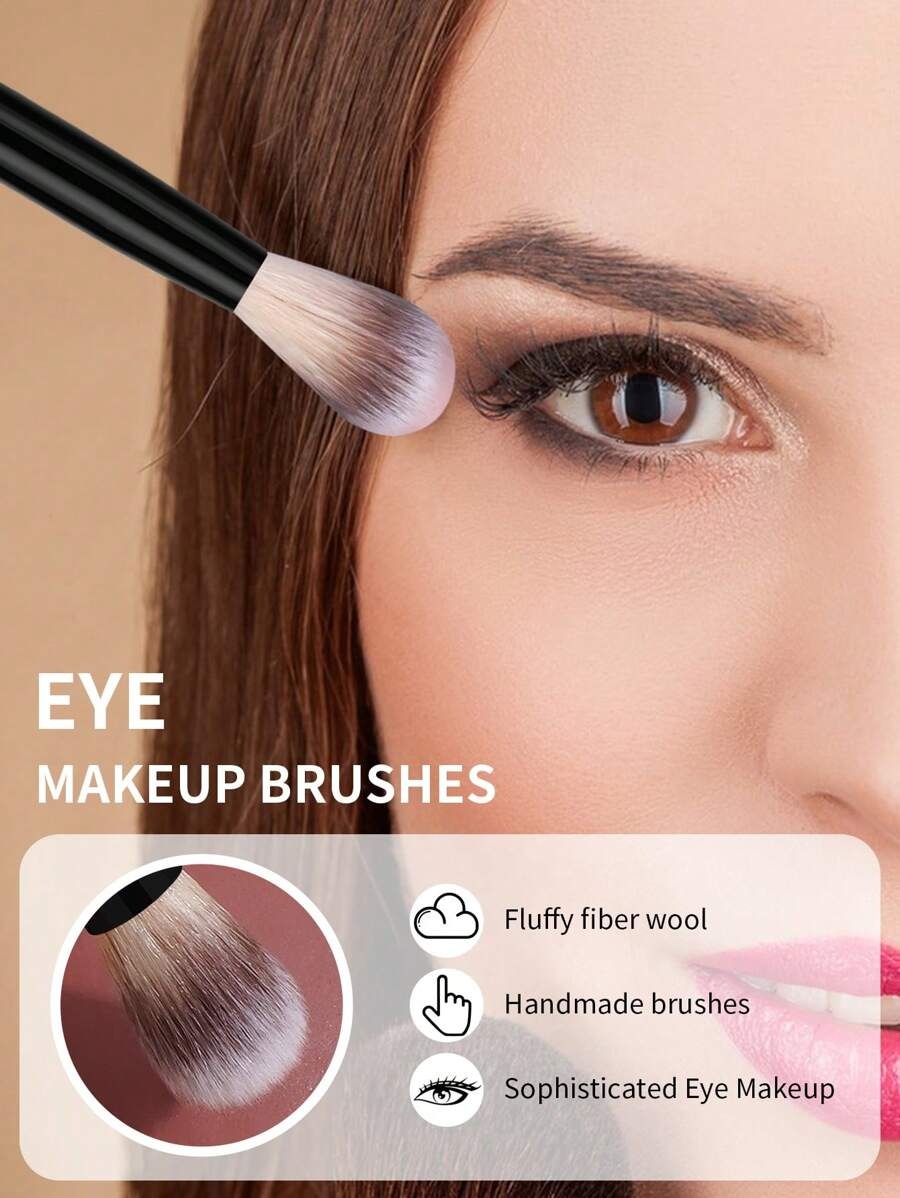 SHEIN MAANGE  مجموعة فرش مكياج احترافية للعين (5 قطع) بلون أسود