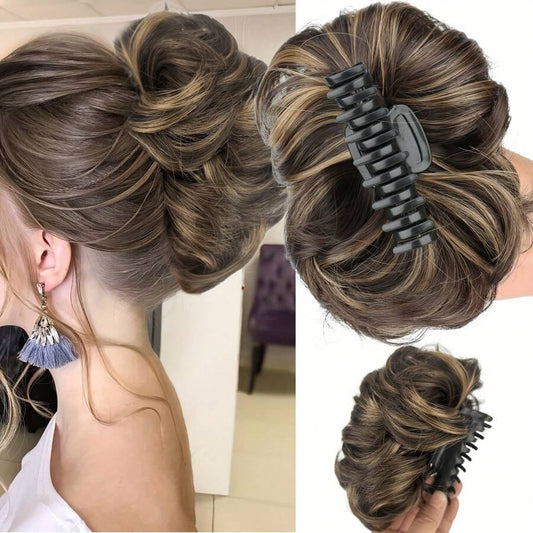 SHEIN  شعر اصطناعي على شكل كعكة