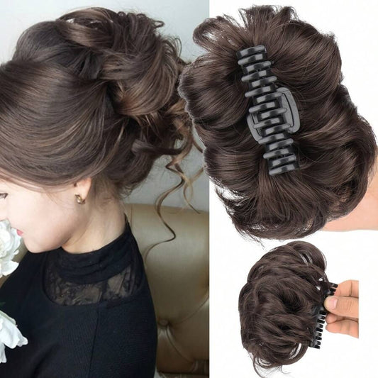 SHEIN  شعر اصطناعي على شكل كعكة