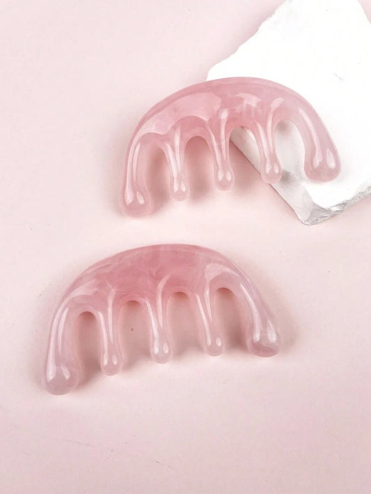 SHEIN مشط تدليك من الراتنج بخمسة أسنان للرقبة والرأس