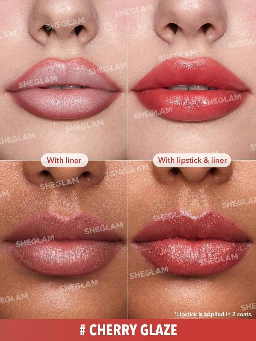 SHEGLAM Cherry Glaze أحمر شفاه وملمع