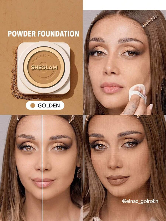 SHEGLAM Golden بودرة أساس مضغوطة
