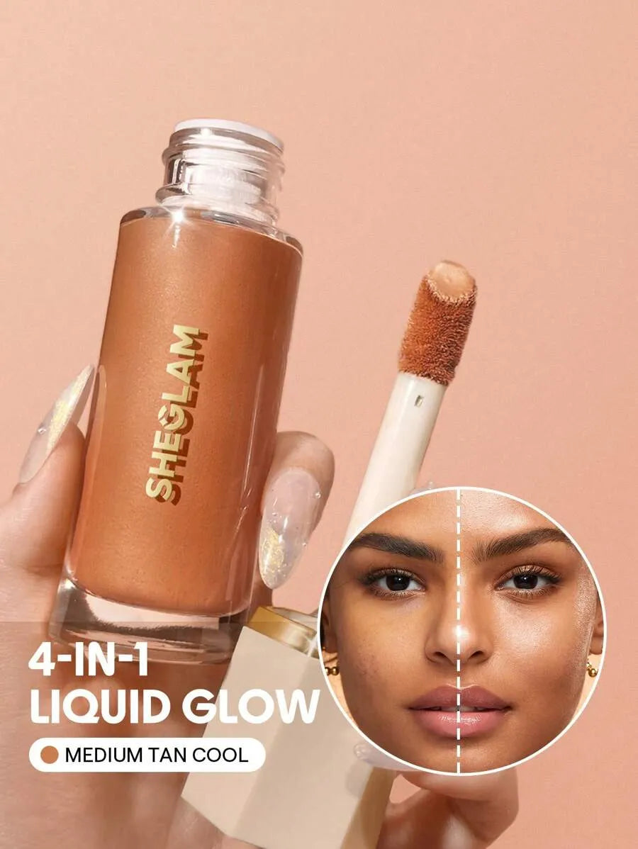 SHEIN SHEGLAM Sunburst Glow Medium Tan Cool ميكسر مكياج متوهج بلون
