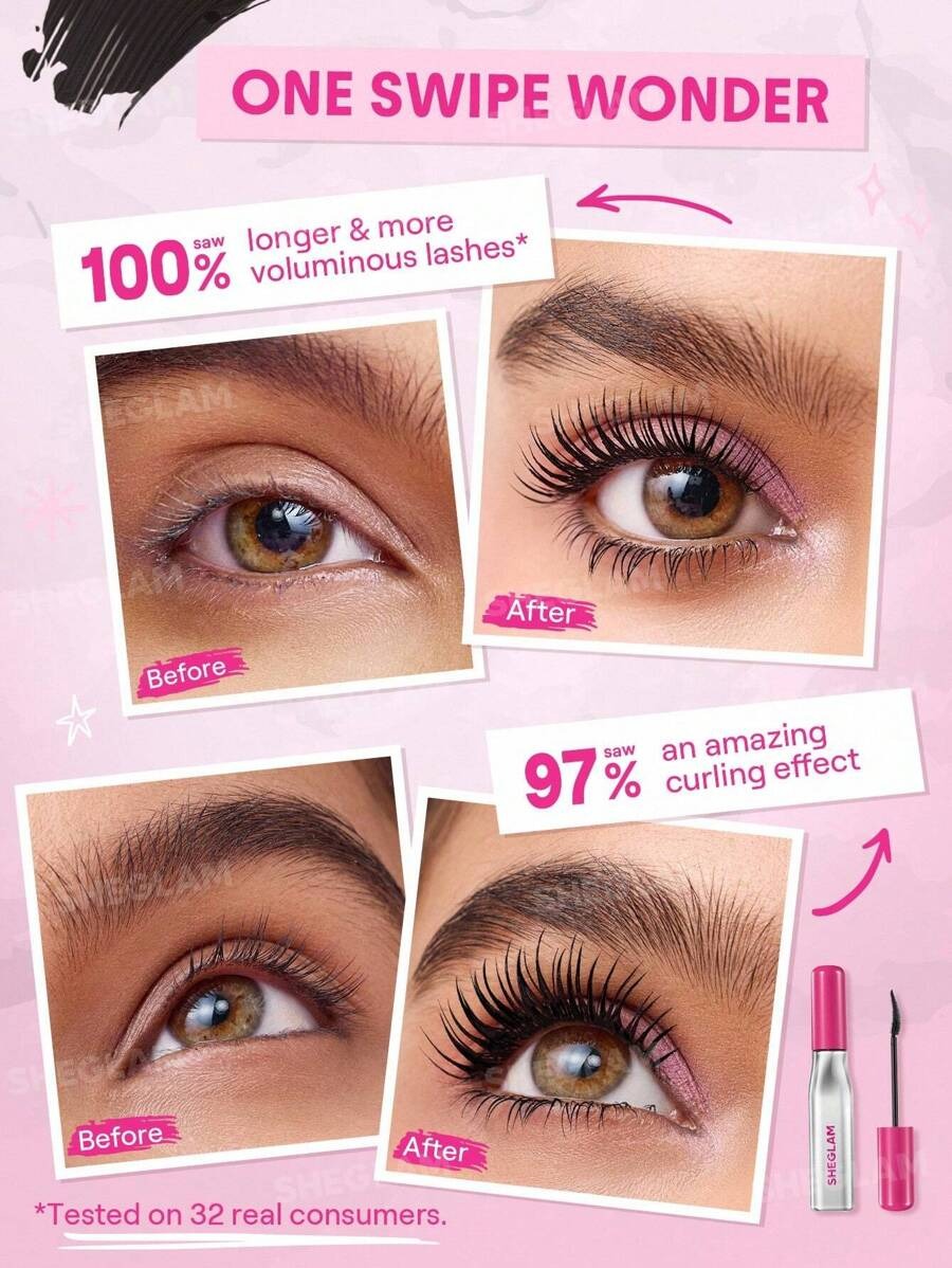 SHEGLAM Up &Out ماسكارا عملية تعطي طول وكثافة للرموش