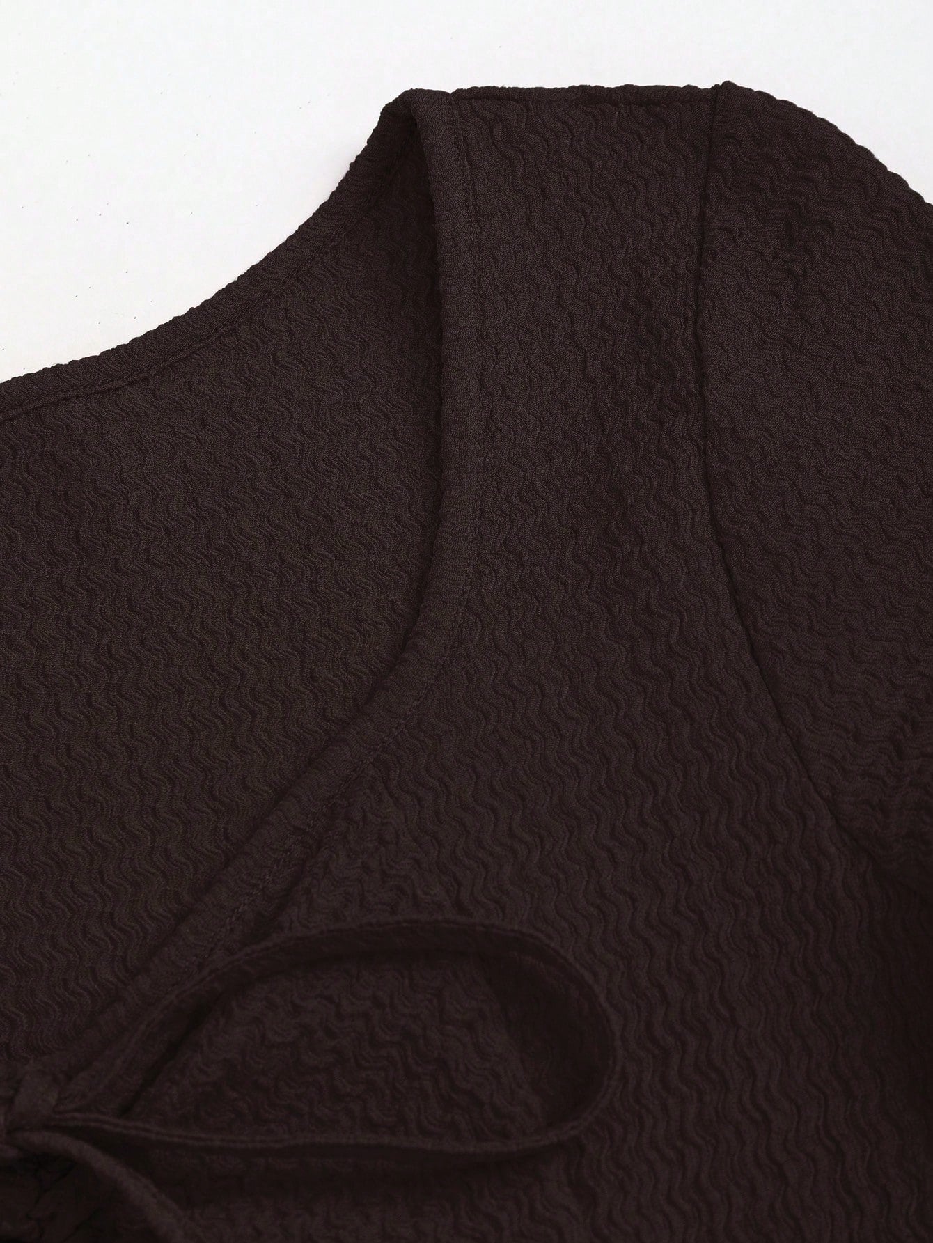 SHEIN Sweetra فستان ماكسي بأكمام واسعة وخصر ملائم وياقة قلبية