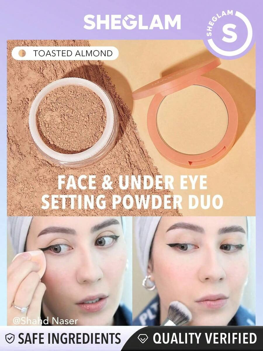 SHEGLAM Toasted Almond بودرة تثبيت