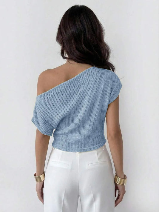 SHEIN Firerie بلوزة نسائية بأكمام خفاش