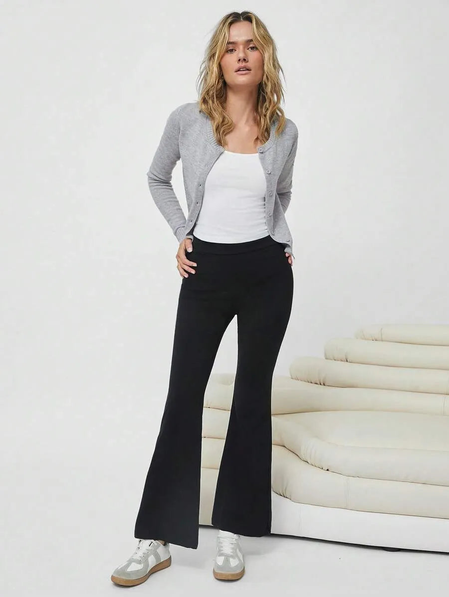 SHEIN EZwear بنطلون  نسائي واسع الساق