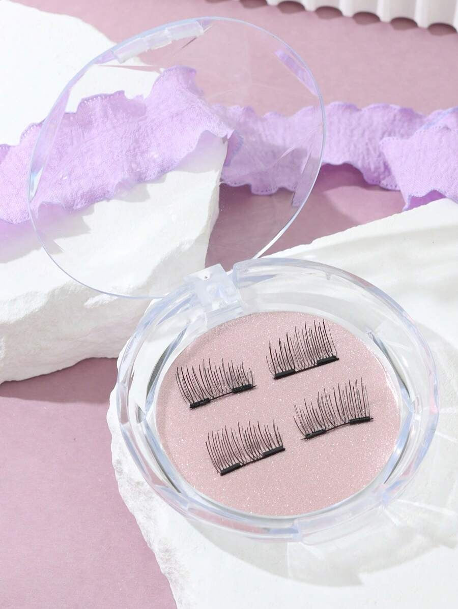 SHEIN رموش مغناطيسية بتصميم عيون القطة أسود