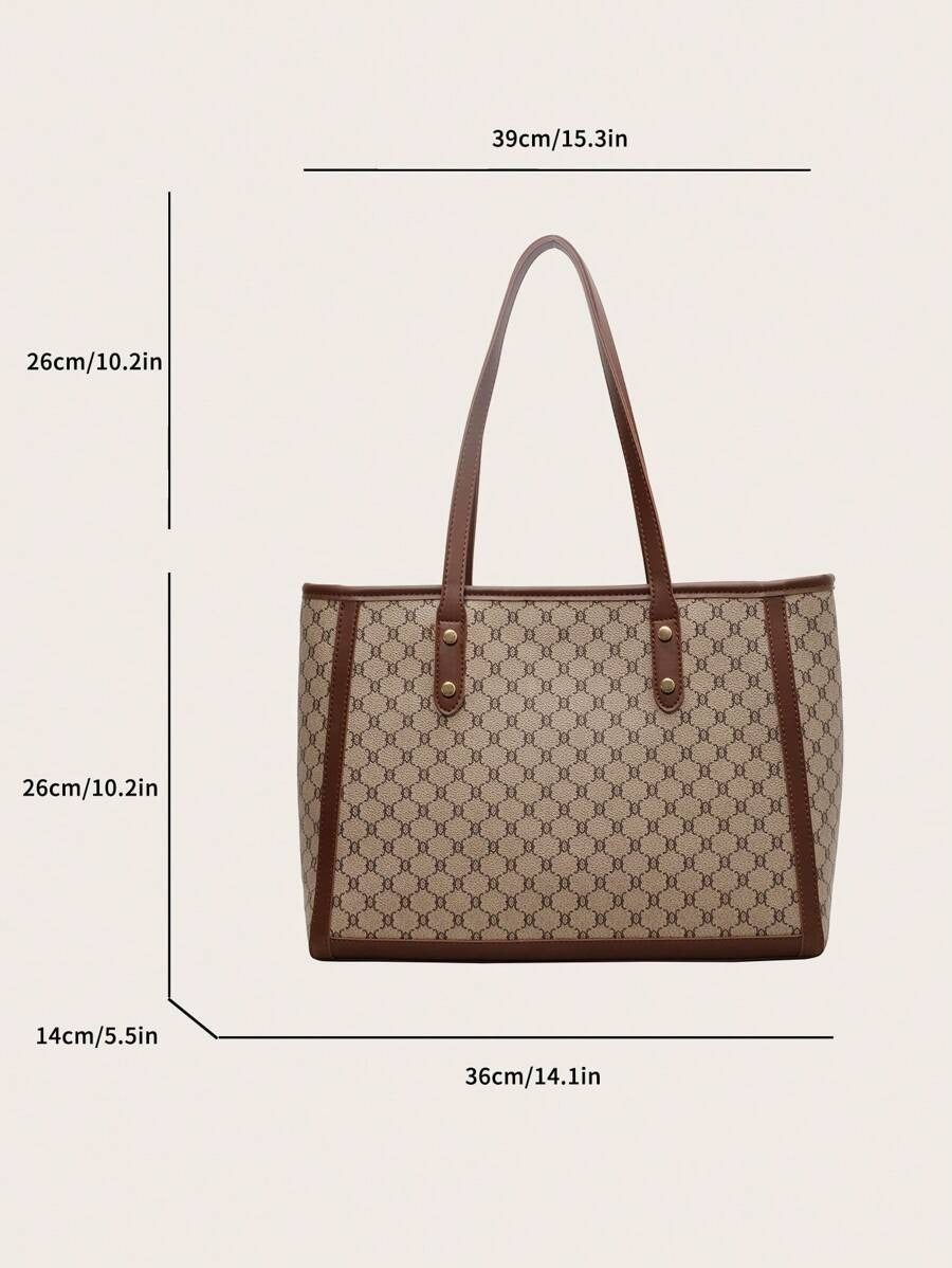 SHEIN حقيبة كتف كبيرة متعددة الاستخدامات