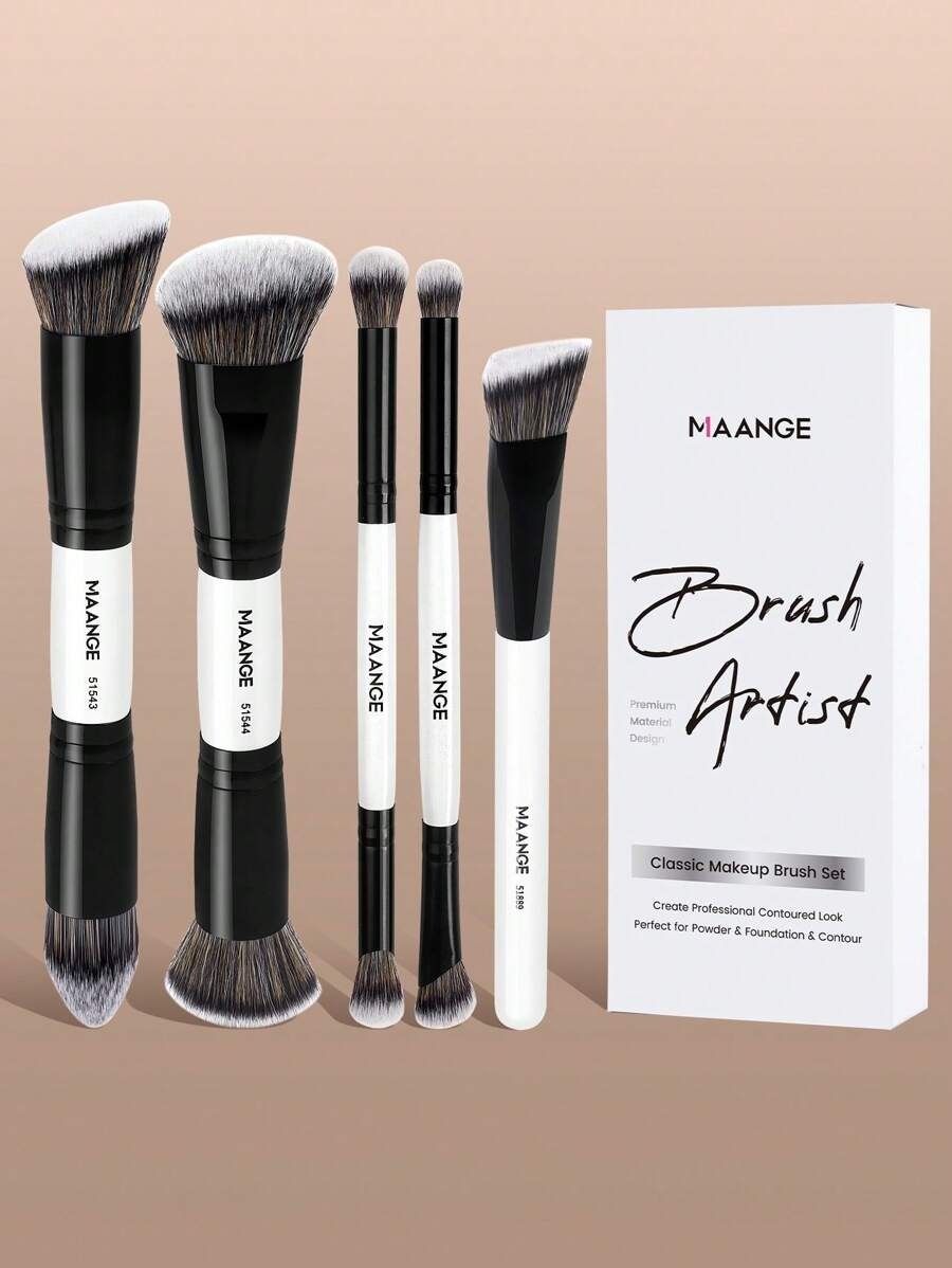 SHEIN MAANGE مجموعة فرش مكياج للوجه والعين