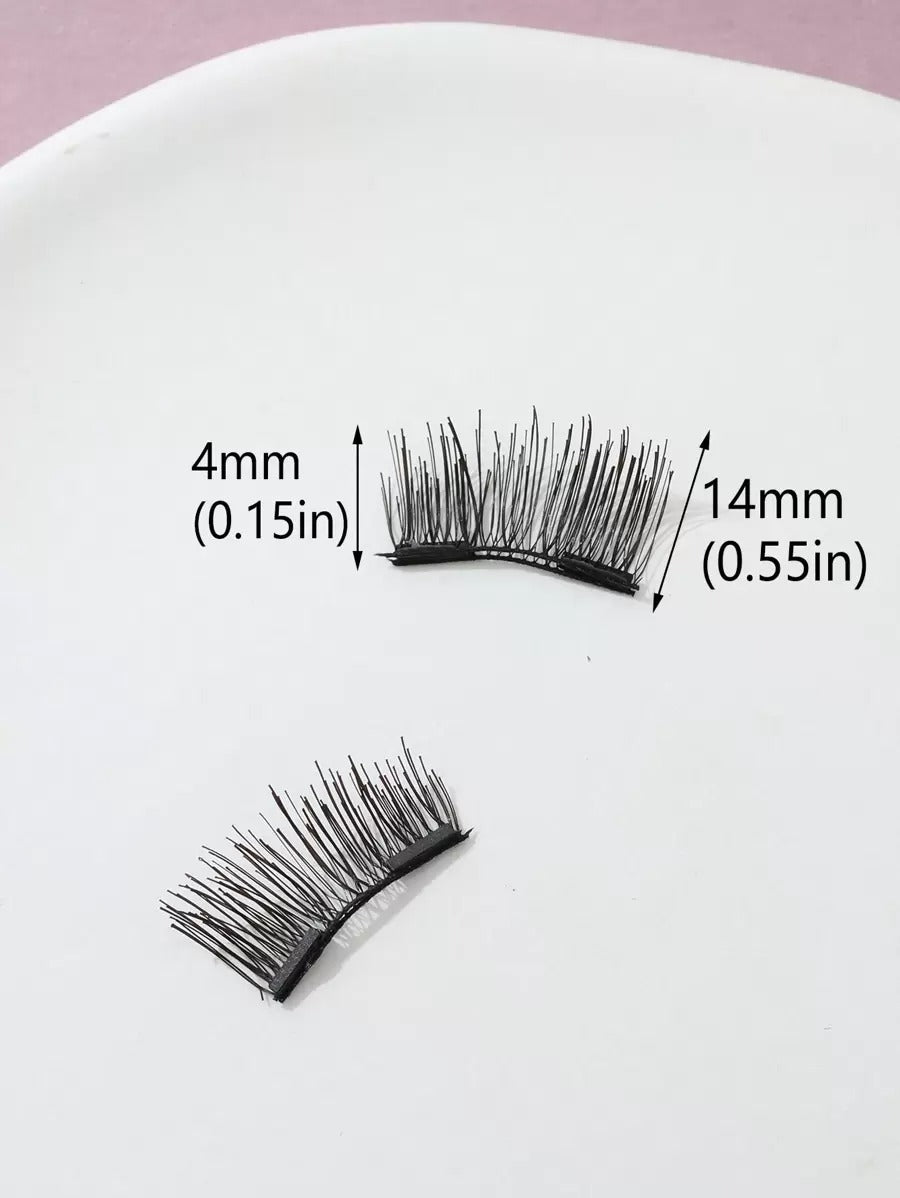 SHEIN رموش مغناطيسية بتصميم عيون القطة أسود