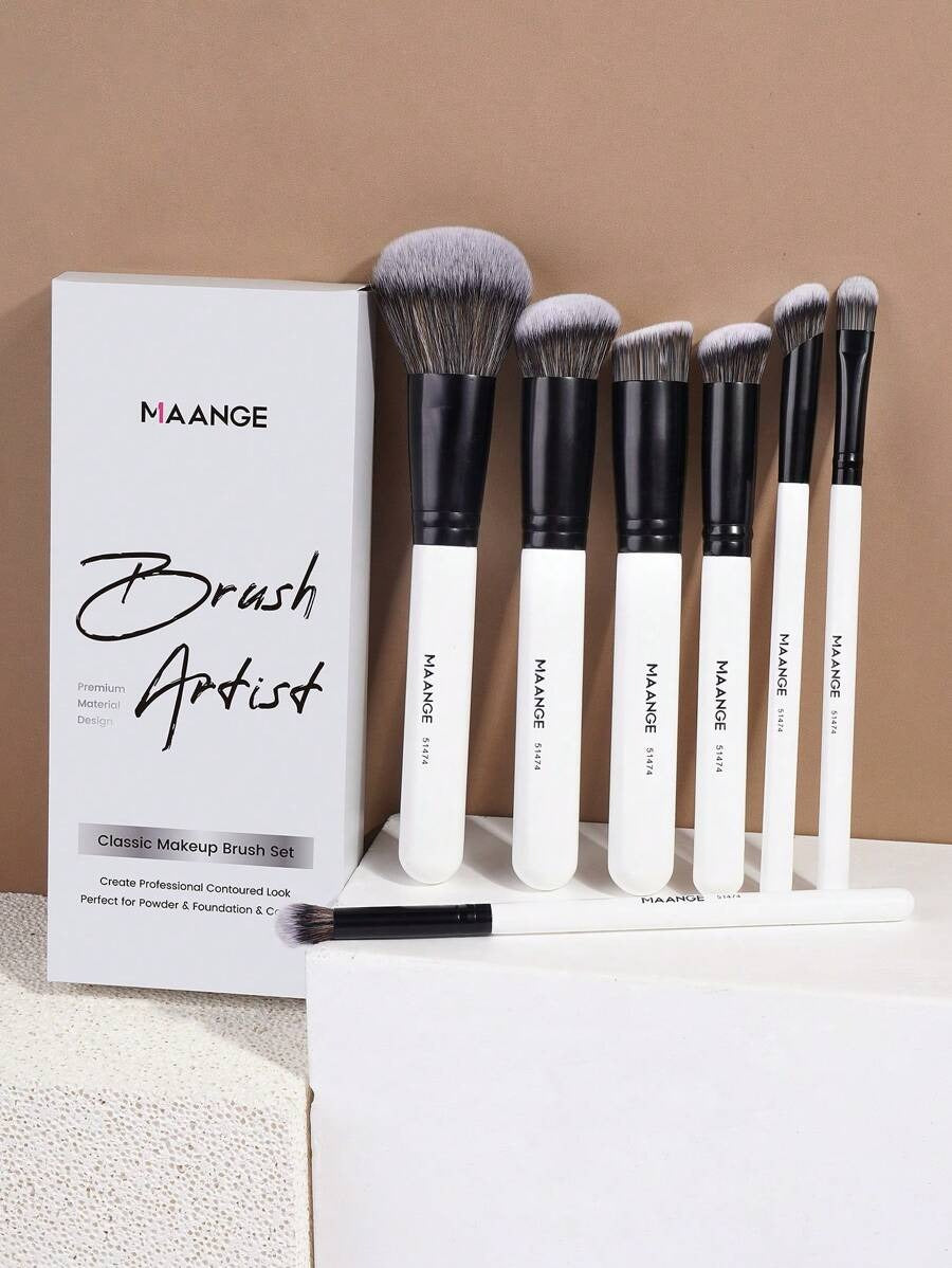 SHEIN MAANGE مجموعة فرش مكياج للوجه والعين