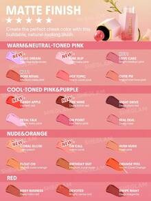 SHEGLAM كريم أحمر خدود سائل سهلة الدمج