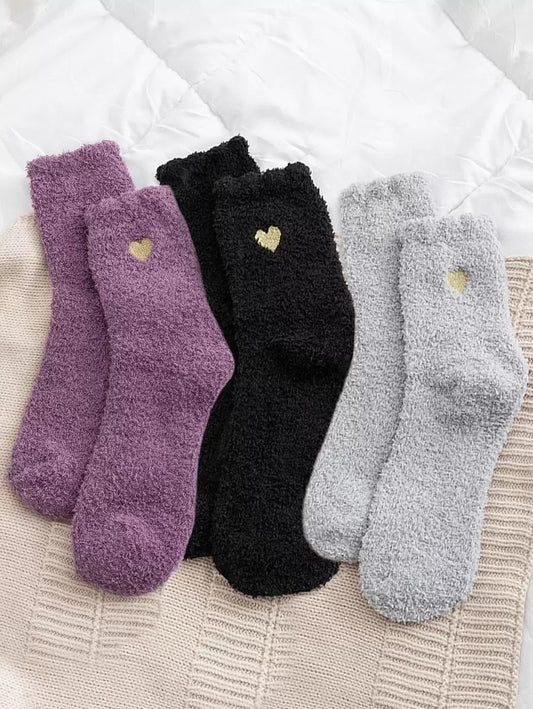 SHEIN 3 أزواج جوارب طاقم نسائية