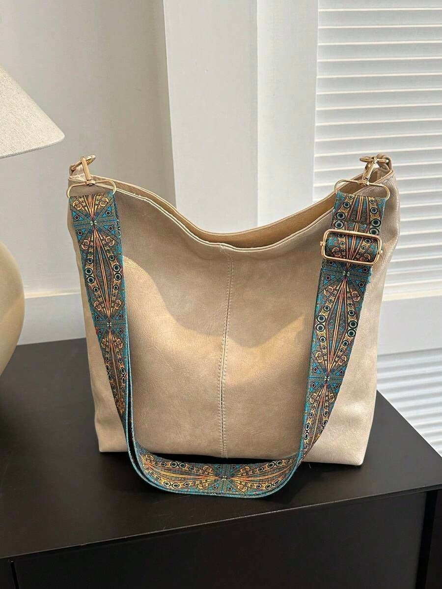 SHEIN حقيبة كتف باللون البيج