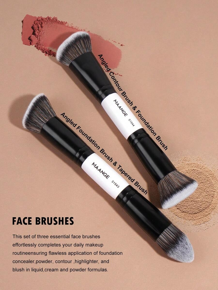 SHEIN MAANGE مجموعة فرش مكياج للوجه والعين