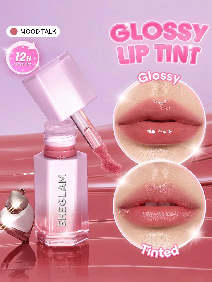 SHEIN SHEGLAM Glazed & Locked صبغة شفاه لامعة 131