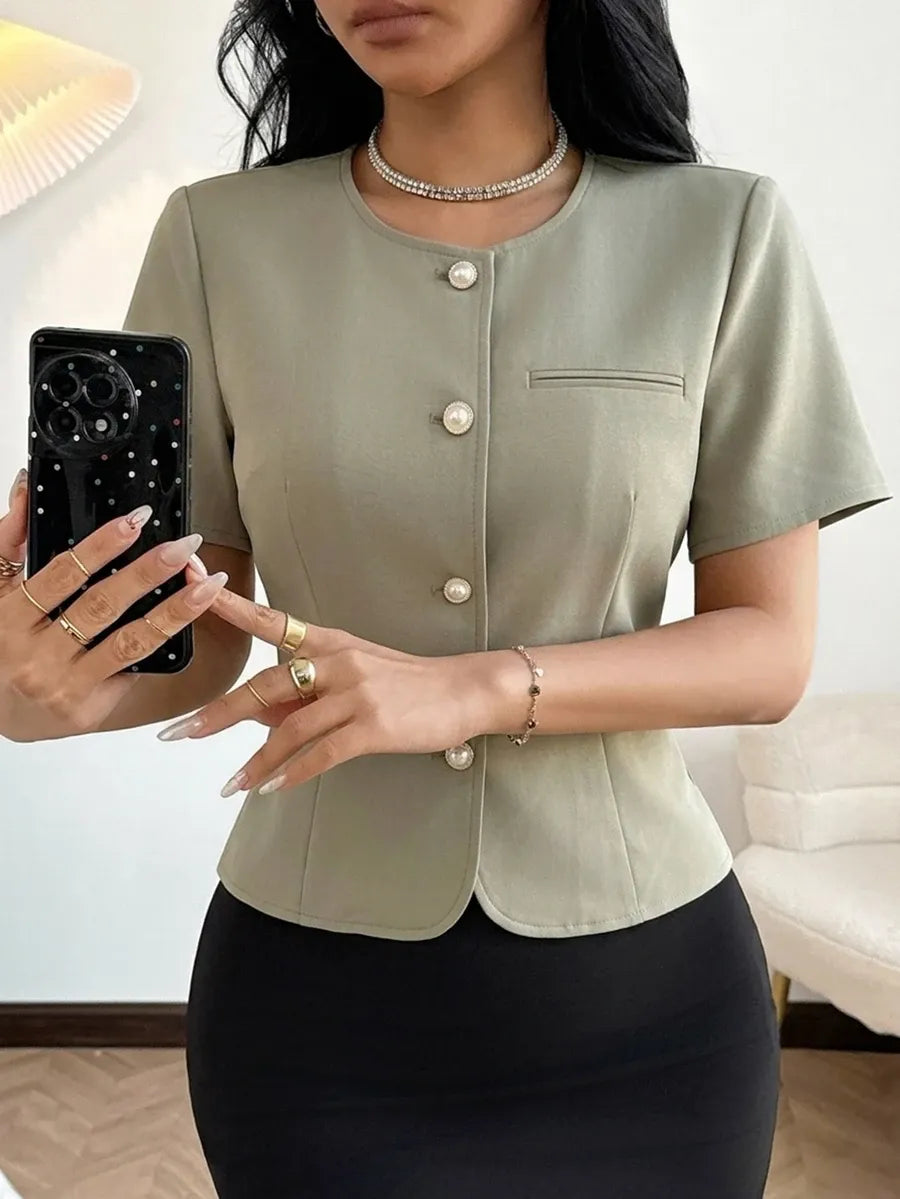 SHEIN DAZY جاكيت نسائي صيفي أنيق