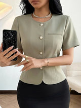 SHEIN DAZY جاكيت نسائي صيفي أنيق