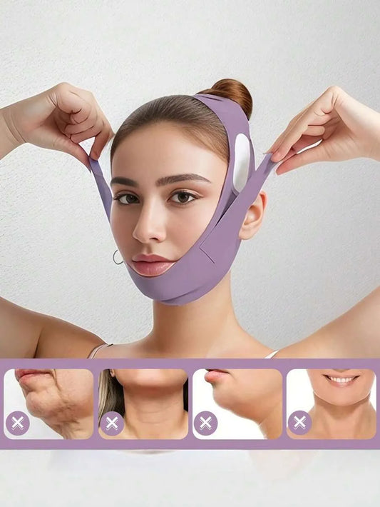 SHEIN حزام دعم الوجه والذقن قابل لإعادة الاستخدام متعدد الألوان