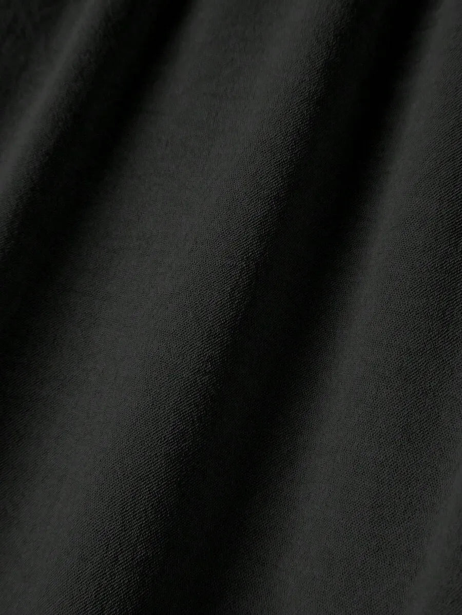 SHEIN Zovinel مجموعة كاجوال صيفية أحادية اللون للنساء - تيشيرت وبنطلون واسع من قطعتين