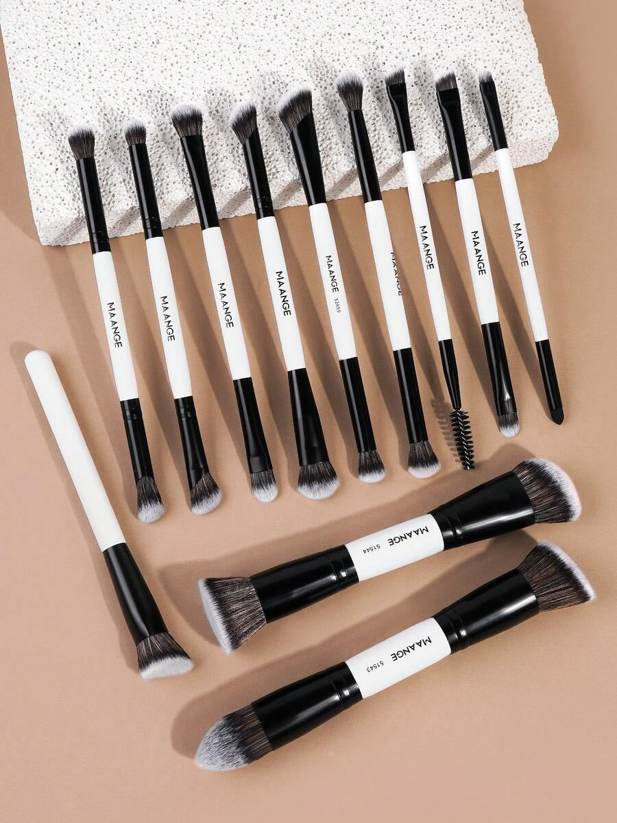 SHEIN MAANGE مجموعة فرش مكياج للوجه والعين