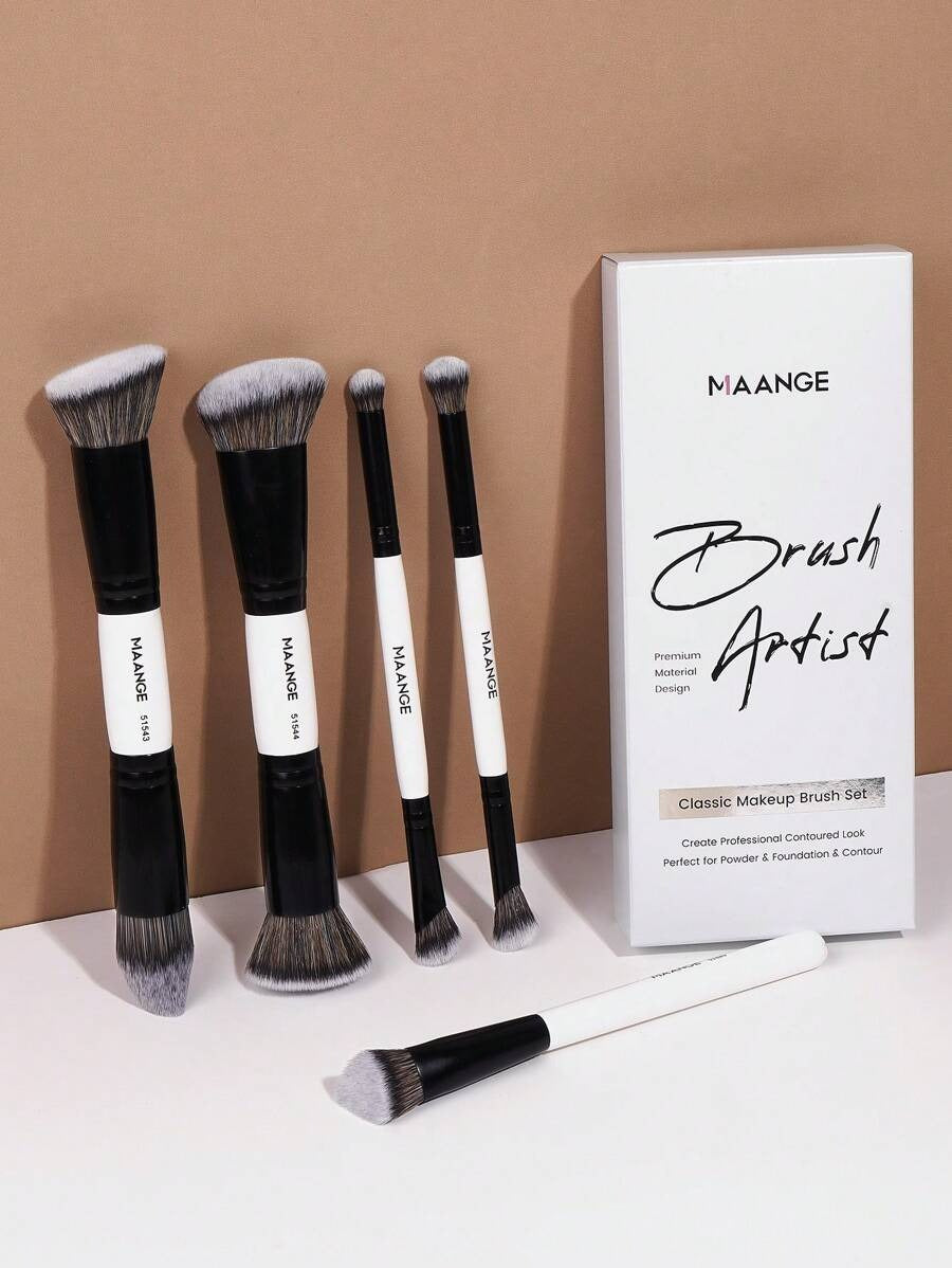 SHEIN MAANGE مجموعة فرش مكياج للوجه والعين