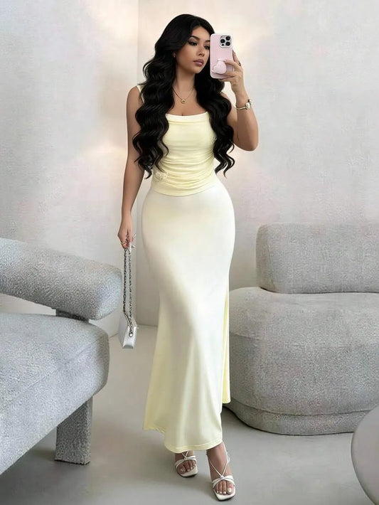 SHEIN Modelyn فستان فرنسي شبكي بفراشة وزهور وذيل سمكة