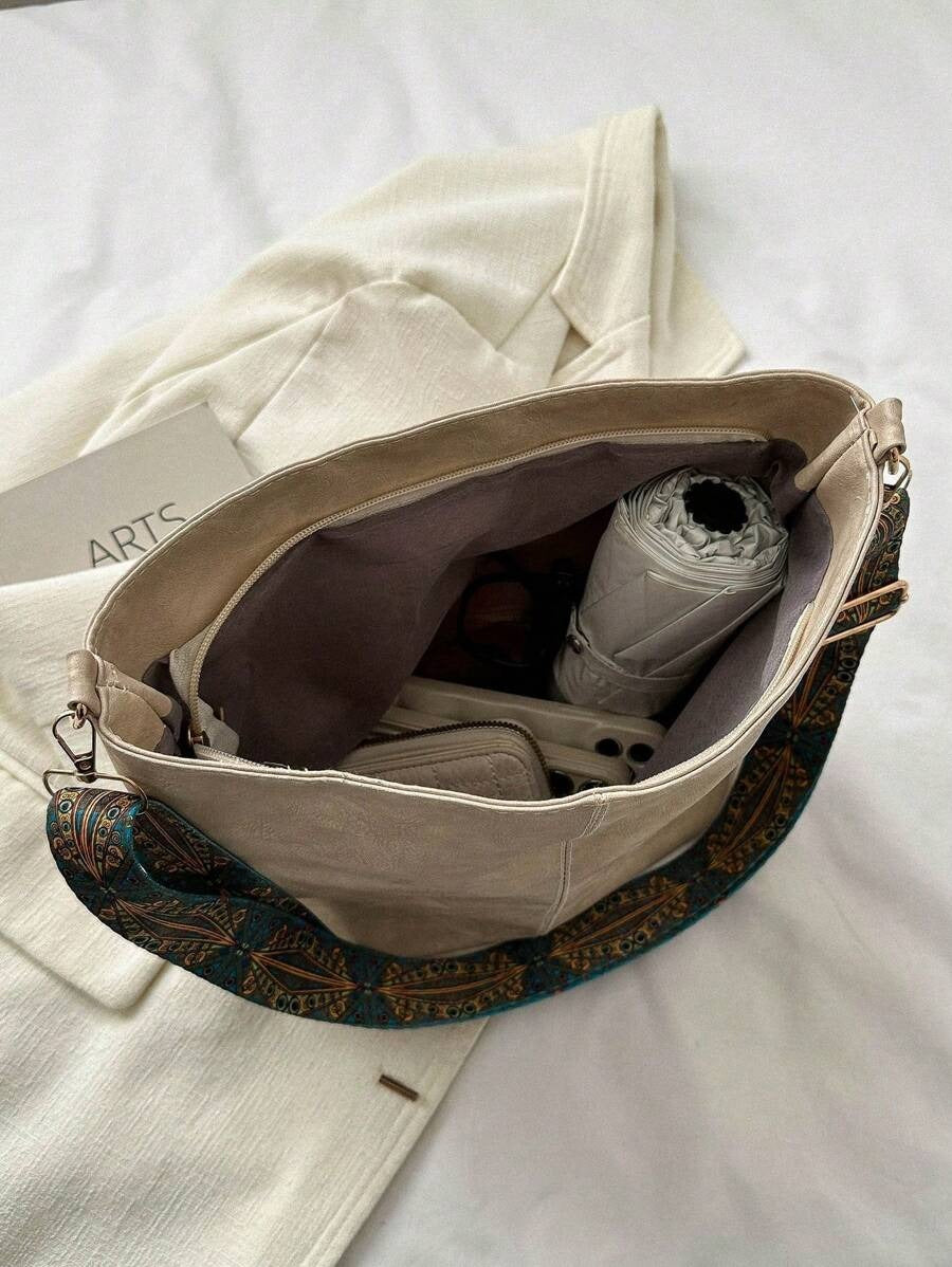 SHEIN حقيبة كتف باللون البيج