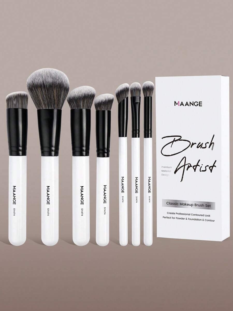 SHEIN MAANGE مجموعة فرش مكياج للوجه والعين