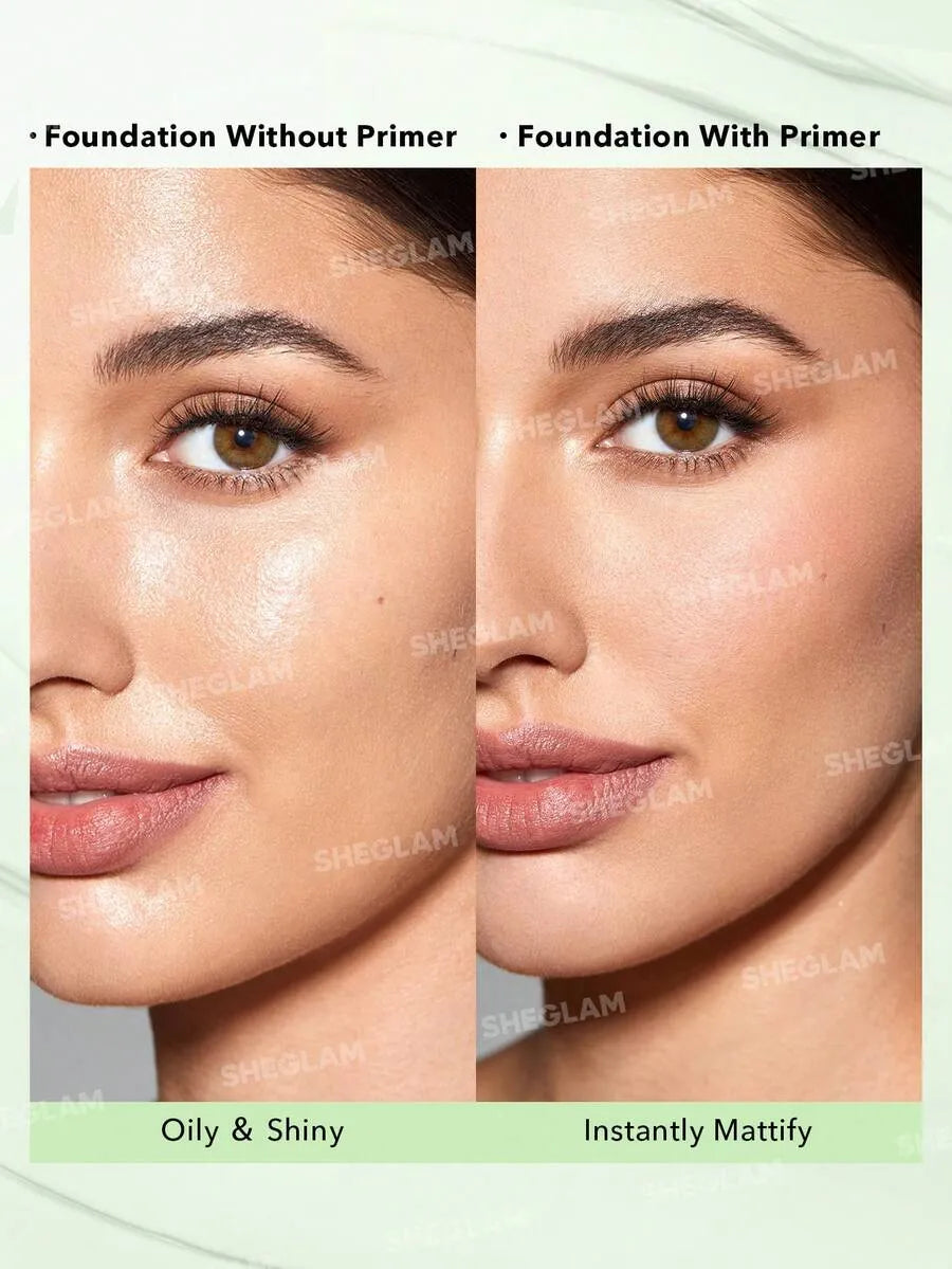 SHEIN SHEGLAM Birthday Skin برايمر للتحكم بالزيوت وإخفاء المسام بلون أخضر