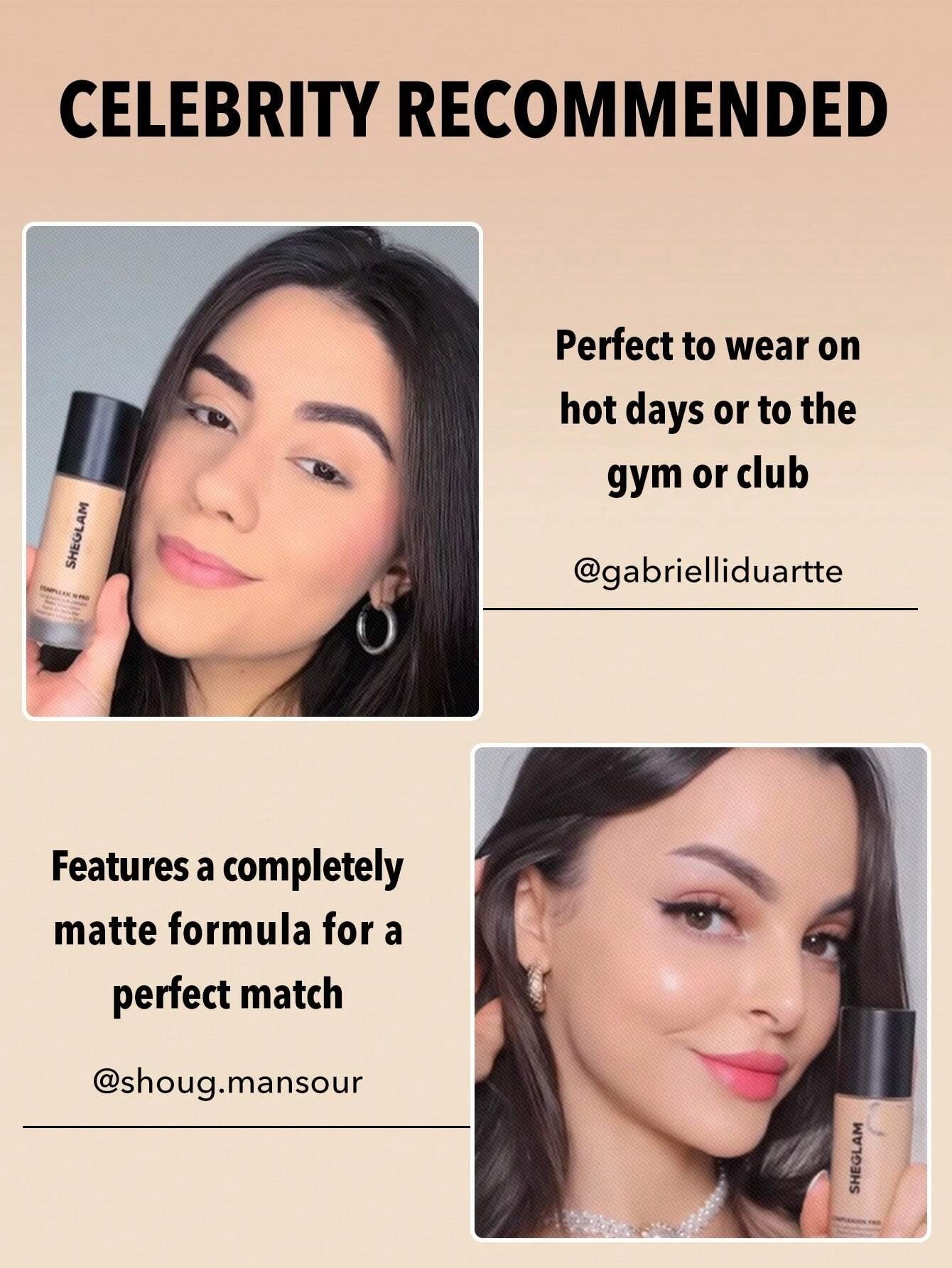 SHEGLAM Chestnut كريم أساس سائل