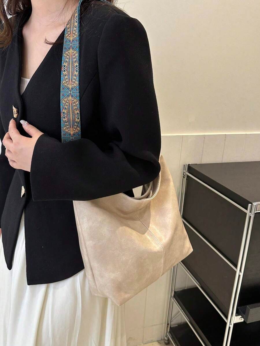 SHEIN حقيبة كتف باللون البيج