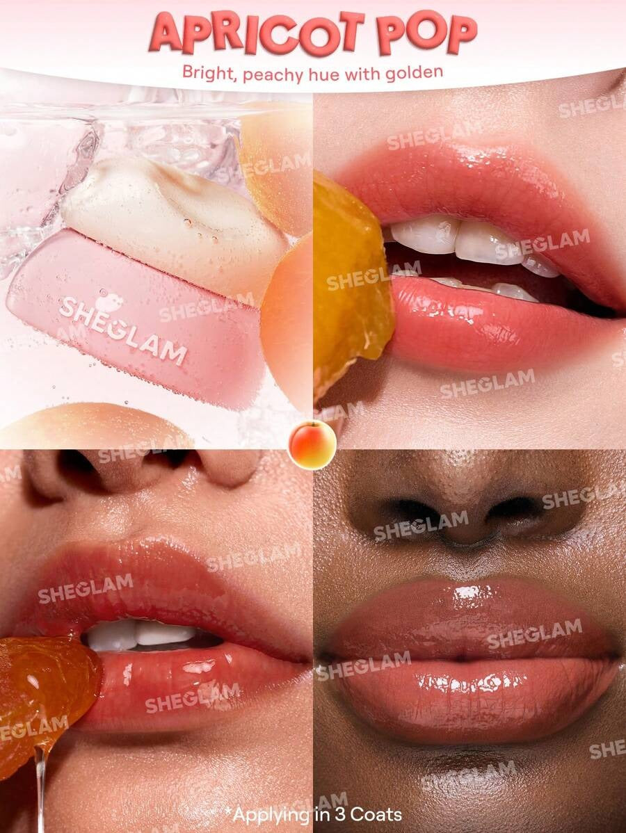 SHEGLAM Apricot Pop بلسم شفايف لون